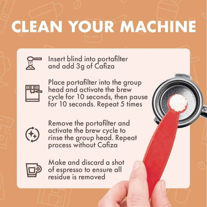 Urnex Cafiza Professional Espresso Machine Cleaning Powder 566 Grams - 3 Pack - Image 5